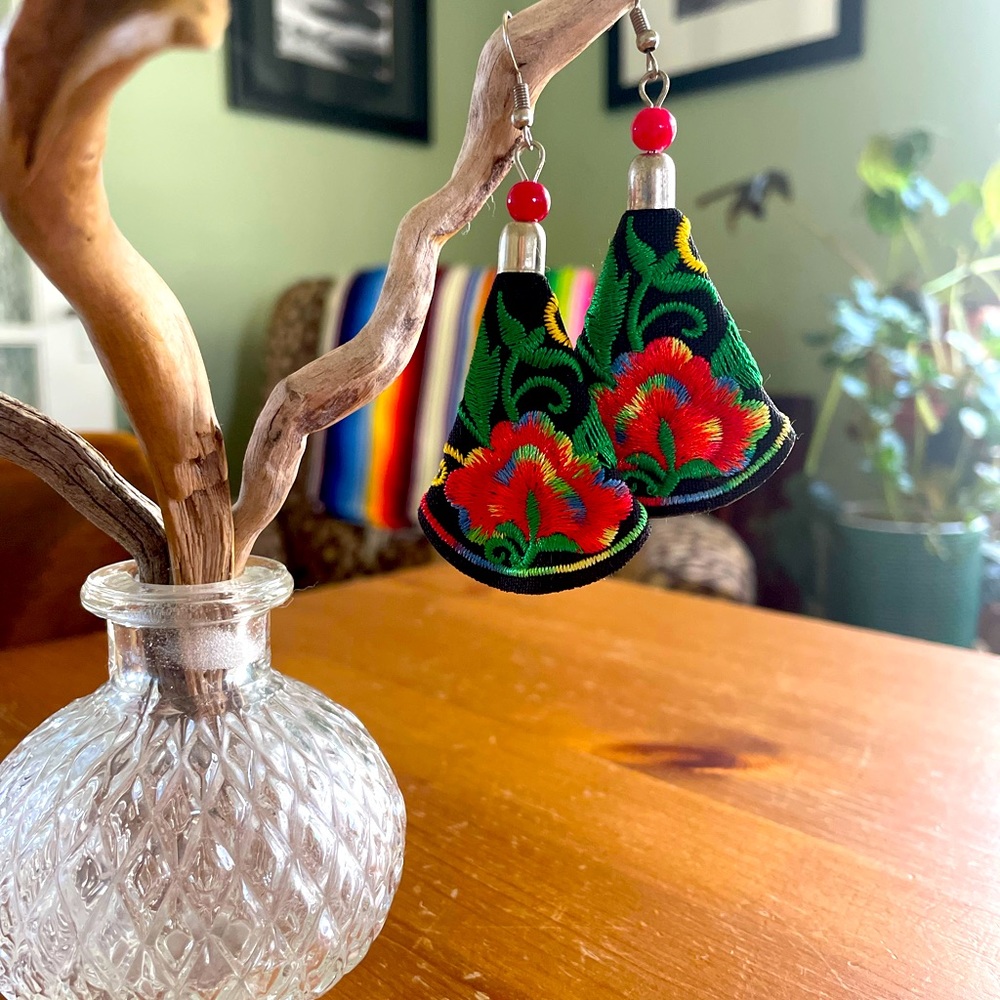 Large Boho Summer Statement Earrings - image 3